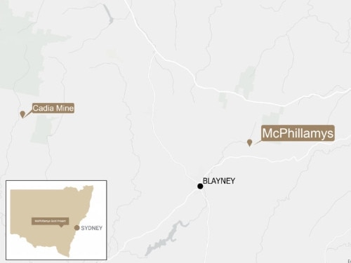 The proposed location of McPhillamys Gold Project which is located in Blayney just outside of Orange and Bathurst in Central West NSW. Picture: Supplied