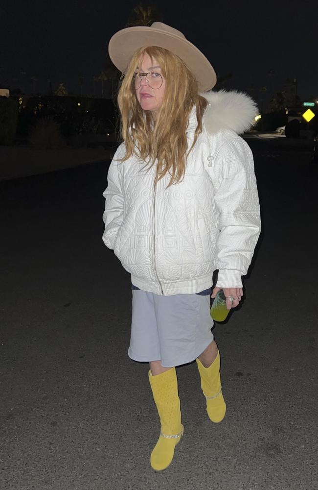 An unrecognisable Taryn Manning in Palm Springs this week. Picture: Rick Mendoza / BACKGRID