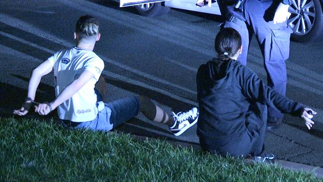 Teens arrested after allegedly threatening a woman with a knife at Bedford Rd, Pimpama. Photo - RMGNEWS