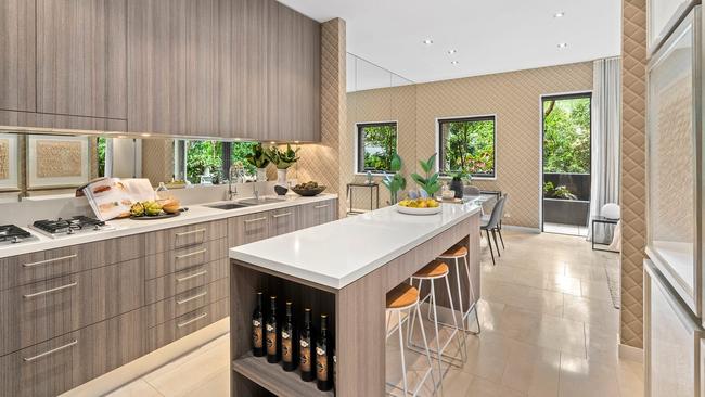 A ground floor garden apartment in the Rockwall Gardens building at Potts Point has been sold as part of Fleming grocery family matriarch Lois Fleming’s deceased estate for $3.58m. Picture: realestate.com.au