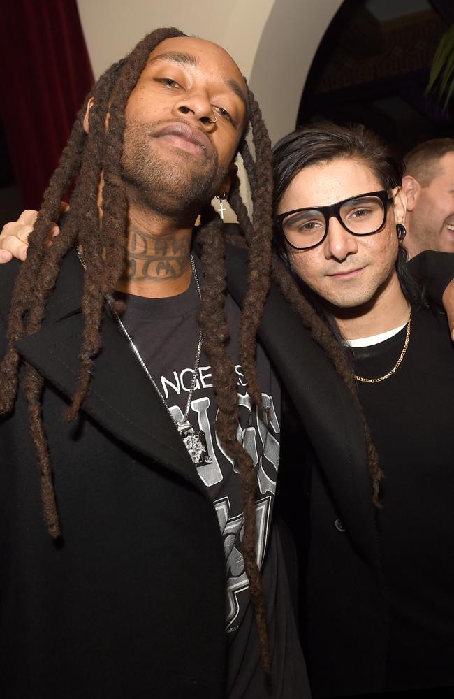 Ty Dolla Sign and Skrillex attend GQ and Chance The Rapper Celebrate the Grammys in Partnership with YouTube at Chateau Marmont on February 12, 2017 in Los Angeles, California. Picture: Getty