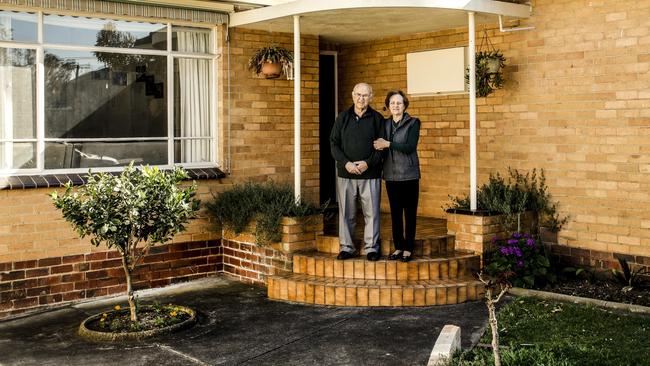 Jim and Georgia Stratos at their Melbourne home.