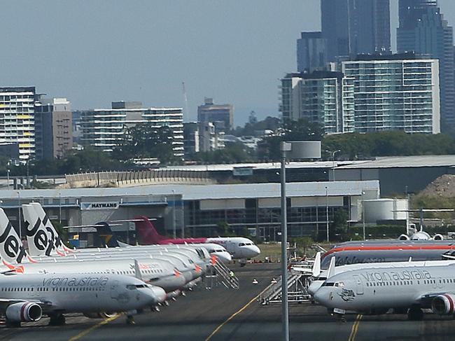 Planes parked at Brisbane AirportSaturday11th April 2020 ( Image - Richard Waugh)