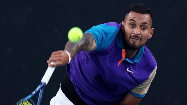 Nick Kyrgios could have to play two matches on Friday. Picture: Getty Images