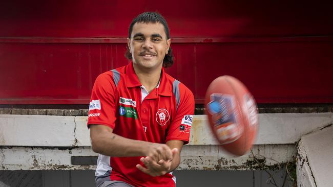 Blayne O'Loughlin at Prospect Oval. Picture: Mark Brake