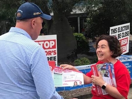 Peter Dutton and Rebecca Treston