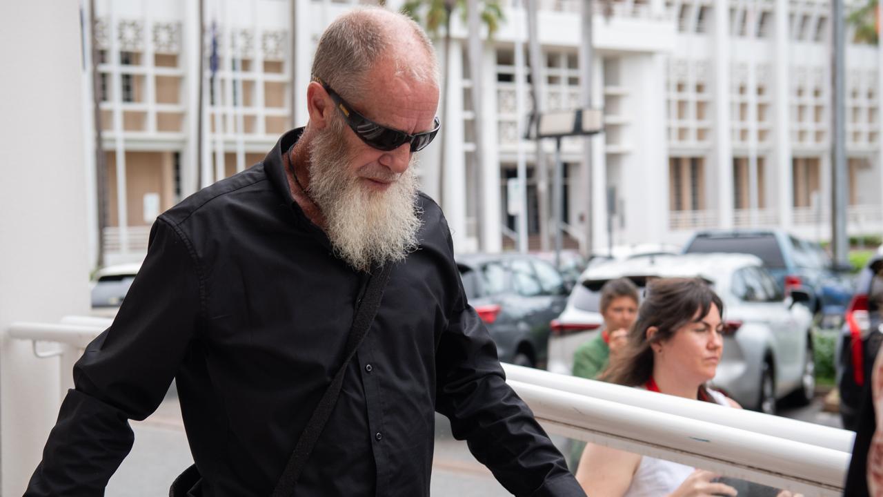 Wayne Peter Hunt comes out of the Supreme Court trial after allegedly killing 11-year-old Daemarius Purcell-Appo with his ute in a car park. Picture: Pema Tamang Pakhrin