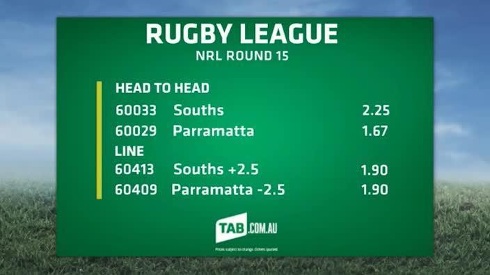 TAB Market Update: NRL Round 15 - South Sydney V Parramatta