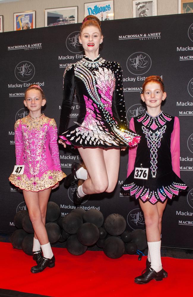 Lila Heron, Jade Shield and Ruby Antoniutti from Townsville at Mackay Eisteddfod 2022Picture: Michaela Harlow