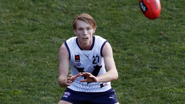 Cooper Vickery is tied to Hawthorn’s Next Generation Academy. Picture: Dylan Burns/AFL Photos via Getty Images