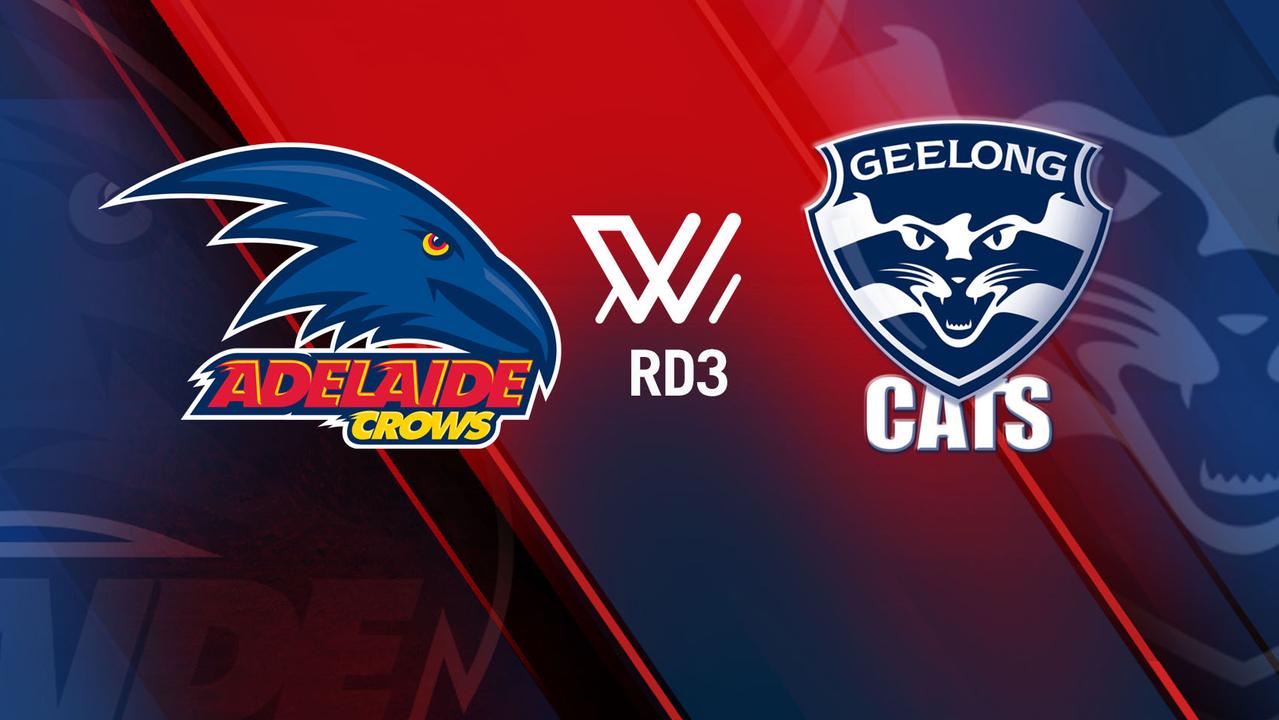 Adelaide v Geelong in AFLW.