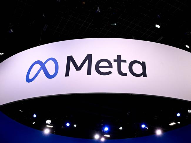 (FILES) A logo of US company's Meta is displayed during the Vivatech technology startups and innovation fair, at the Porte de Versailles exhibition center in Paris, on May 22, 2024. Meta is considering whether to move its incorporation to Texas, a US state seen as amenable to companies run by big shareholders like Mark Zuckerberg, the Wall Street Journal reported January 31, 2025. The social media giant has been incorporated in Delaware since 2004, when the company was known as Facebook. A shift to Texas by Meta would follow in the footsteps of Elon Musk, who switched incorporation of Tesla and some other companies he runs to the state after a Delaware judge voided his huge compensation package. (Photo by JULIEN DE ROSA / AFP)