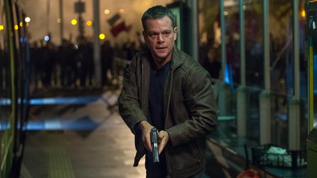 Matt Damon appears in a scene from Jason Bourne.