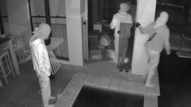 Upmarket homes targeted by youth gang armed with a machete. Picture: supplied.