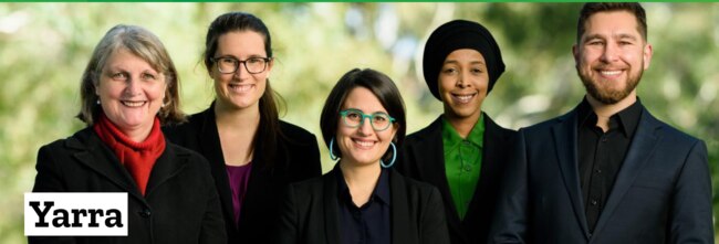 The new Yarra Greens team promising a progressive, collaborative and diverse Yarra.