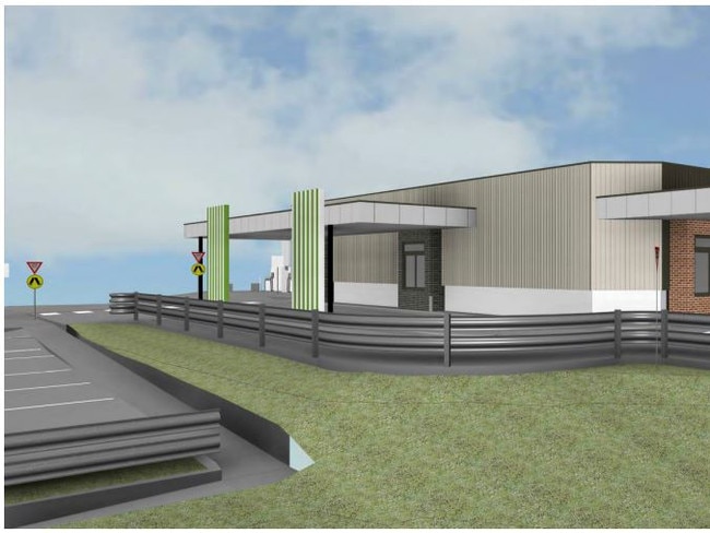 An artist’s impression of the new service centre.