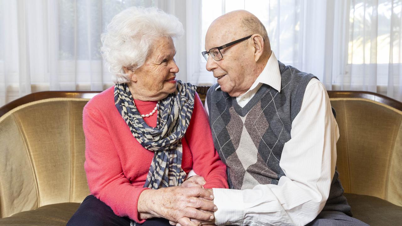 Phillip Maisel celebrated his 100th birthday with his twin sister and fellow Holocaust survivor Bella last week. Picture: Aaron Francis