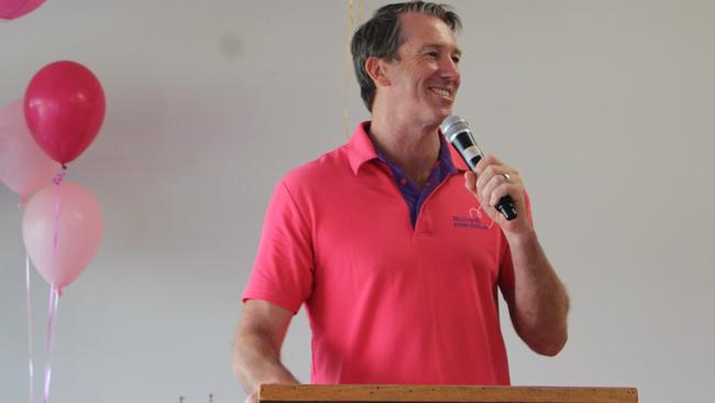 McGrath addresses the luncheon. Picture: Bayswater CC