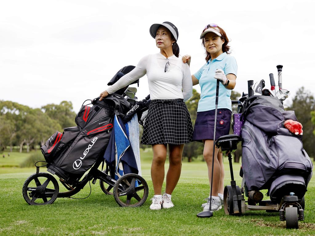 Carnarvon Golf members Rebecca Kim Forrester and Jade Kim. Picture: Sam Ruttyn