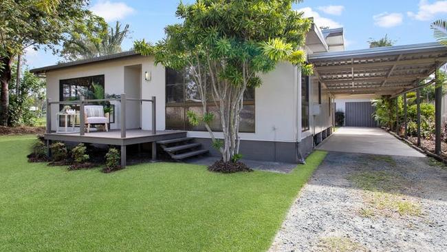 This three-bedroom house at 4 Marxsen St, Toorbul, is on the market for offers in the mid to high $500,000s.