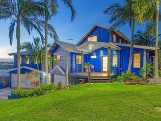 BLUE MASTERPIECE: The unique home at 9 Sunrise Place, Blacks Beach is up for sale. Picture: First National Real Estate Macka