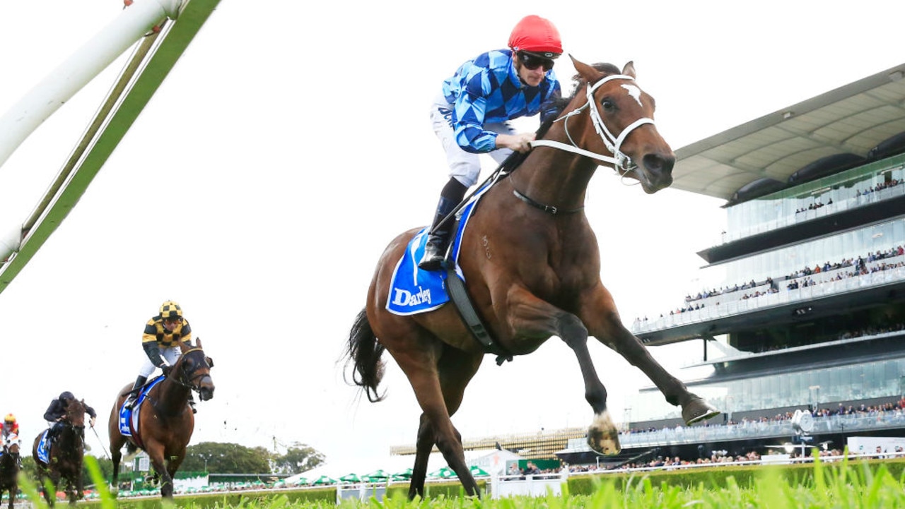 SYDNEY, AUSTRALIA - OCTOBER 05: James McDonald on Funstar wins race 4 the Darley Flight Stakes at Royal Randwick Racecourse on October 05, 2019 in Sydney, Australia. (Photo by Mark Evans/Getty Images)