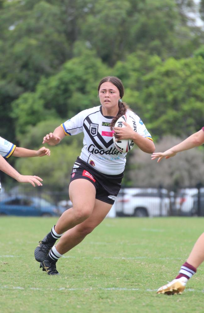 Amanii Misa’s sister Mamele (pictured) also had a stellar campaign for Souths Logan.