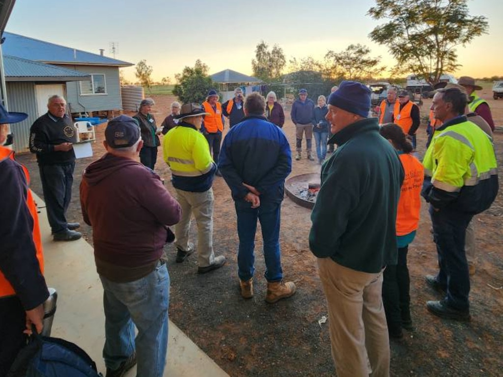 There are 40 BlazeAid volunteers on site