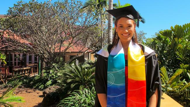 CDU graduate and First Nations Alumni Award recipient Teegan Wattam.