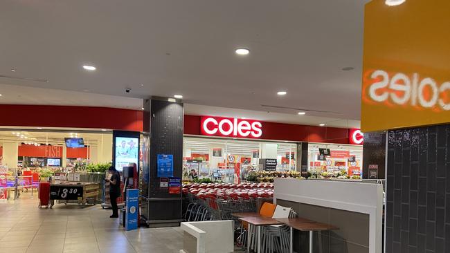 Coles was one of the few stores open today.