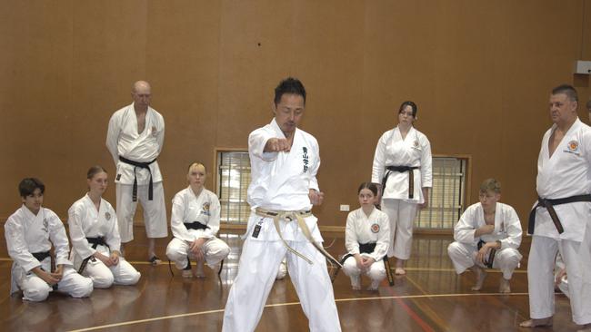 Black belts, brown belts, and below took training from some of Qld’s best.