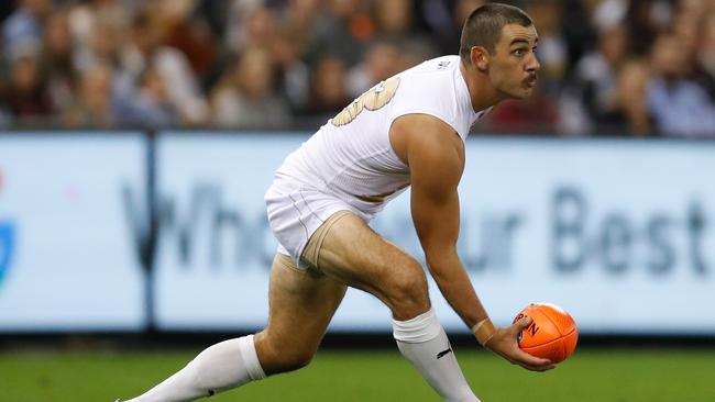 Walker in action for the All Stars in the State of Origin Bushfire Relief match on Friday night. Picture: Michael Willson/AFL Photos via Getty Images