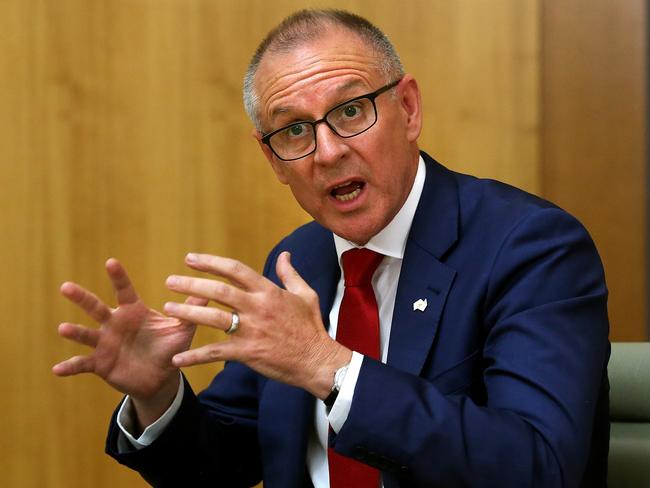 SA Premier Jay Weatherill with State and Territory Leaders at a COAG Press Conference after the meeting in Parliament House, Canberra. Picture Kym Smith