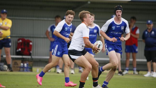 Photos from the Macarthur Wests Tigers v North Coast Bulldogs clash, round two of the Laurie Daley Cup at Kirkham Oval, Camden, 10 February 2024. Picture: Warren Gannon Photography