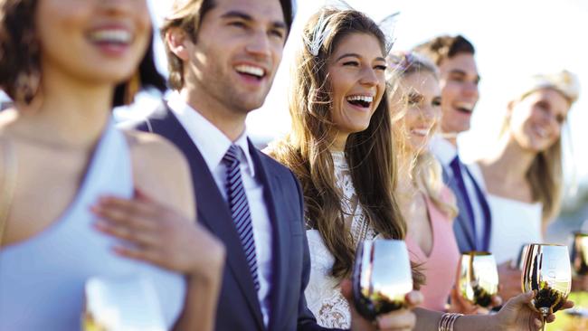 Moet Chandon lawn at Caulfield Cup.