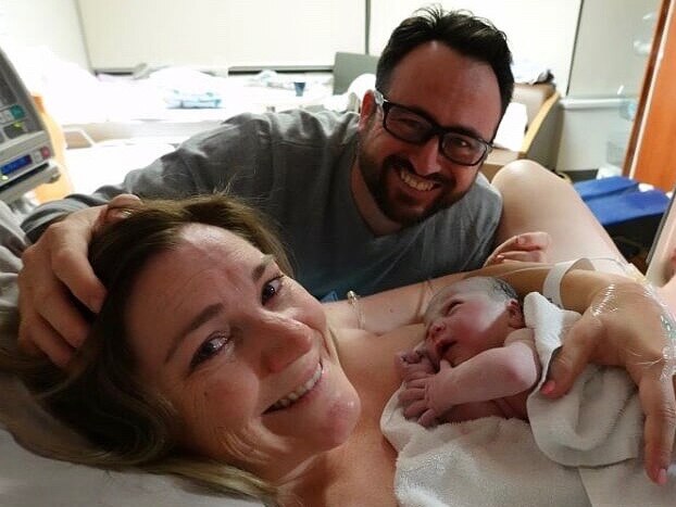 Anna Meares and partner Nick Flyger welcomed their first child Evelyn Bette on Monday.