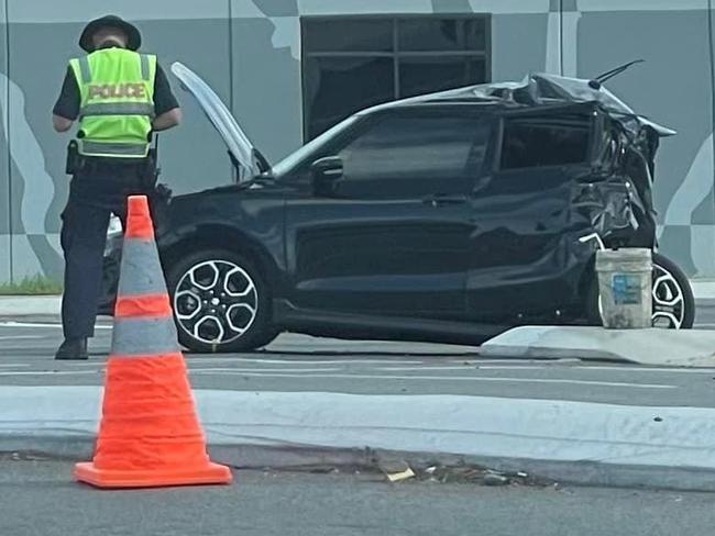 A 75-year-old Blacks Beach woman was serious injured in a crash at the Bruce Highway and Sams Rd intersection at Mount Pleasant about 6.30am on November 11, 2022. Picture: Facebook