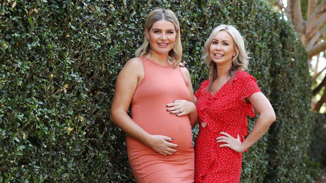 My Kitchen Rules cooks Jess Alvial (left) and Emma Byron. Picture: David Swift.