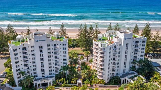 A one-bedroom unit in this Coolangatta residential development is on the market for more than $1m.