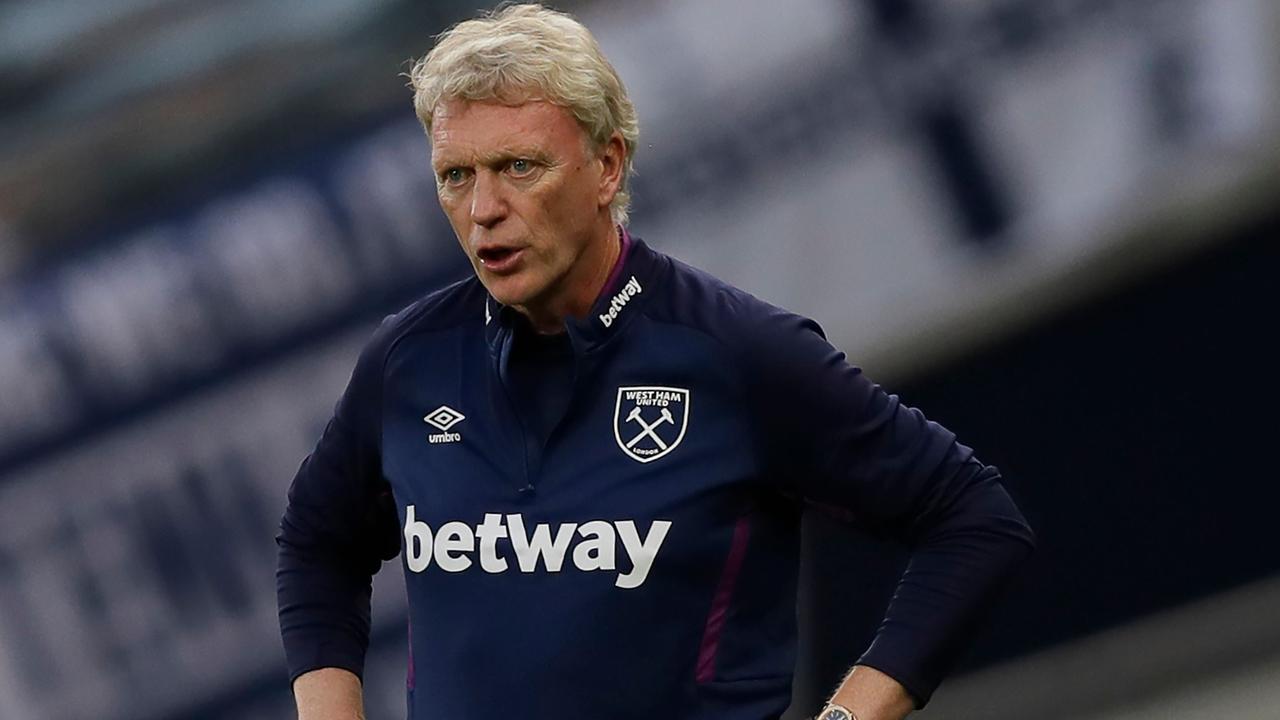 David Moyes was not happy. (Photo by Kirsty Wigglesworth / POOL / AFP)