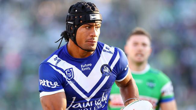 Stephen Crichton has developed into an incredible leader at the Bulldogs. Picture: Mark Nolan/Getty Images
