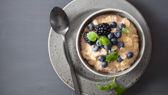 Eating porridge is suggested to help with sleep quality.