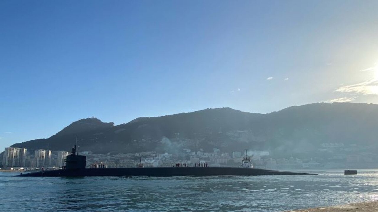 USS Rhode Island (SSBN 740) arrives in Gibraltar. Picture: US navy