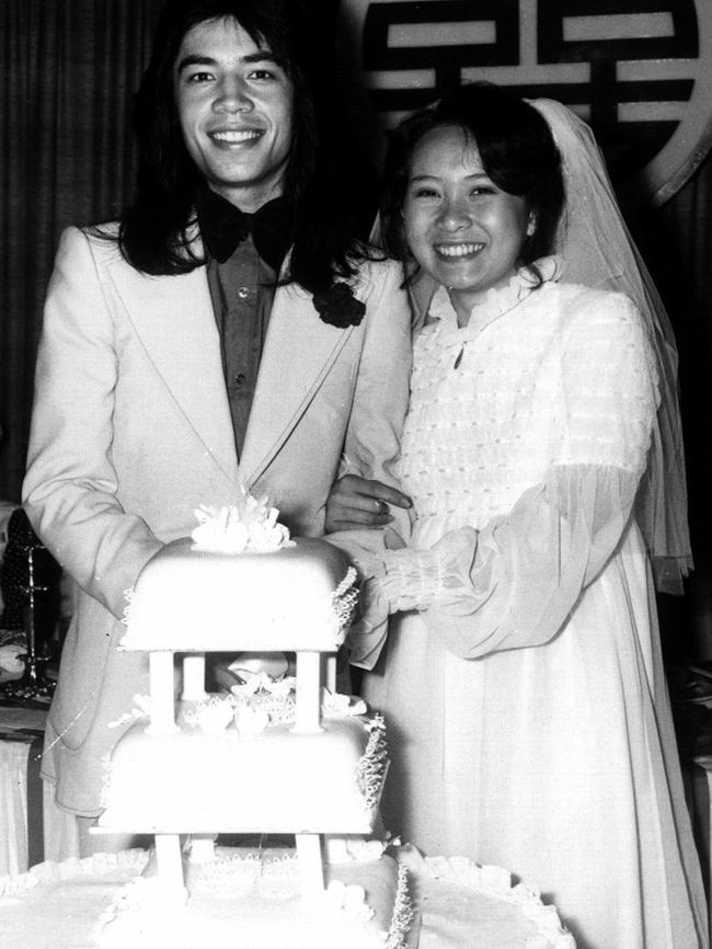 The couple married in 1972 at St Stephen's Church in Sydney. Picture: Supplied