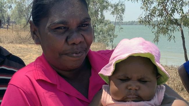 Indi Kindi educator Deandra McDinny and baby Lloyd. Picture: SUPPLIED