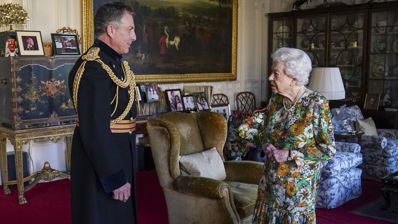 The Queen was spotted without her walking stick. Picture: Steve Parsons – Pool/Getty Images