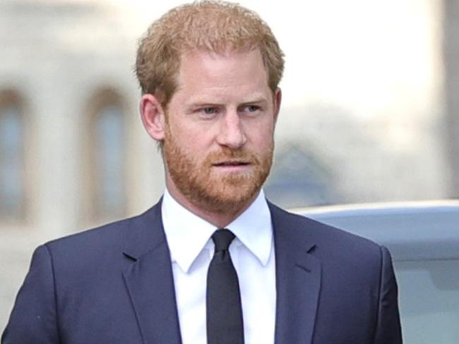 WINDSOR, ENGLAND - SEPTEMBER 10: Prince William, Prince of Wales and Prince Harry, Duke of Sussex on the long Walk at Windsor Castle on September 10, 2022 in Windsor, England. Crowds have gathered and tributes left at the gates of Windsor Castle to Queen Elizabeth II, who died at Balmoral Castle on 8 September, 2022. (Photo by Chris Jackson - WPA Pool/Getty Images)