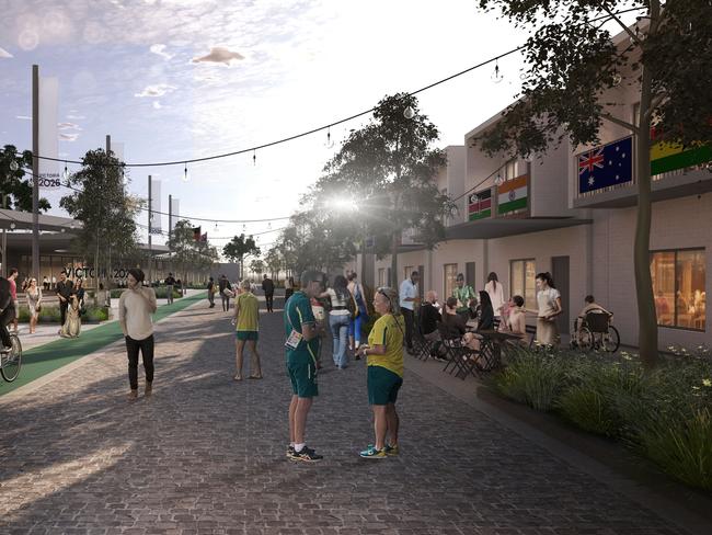 Artist's impressions of an athletes village for the Commonwealth Games in Victoria Picture: Supplied These artists impressions ARE NOT a final design