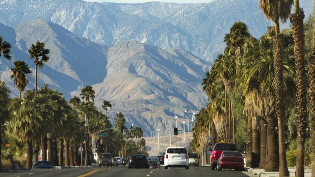 A scenic road in Palm Springs, California. Photo: Istock