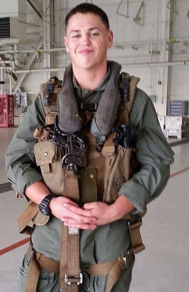 Corporal Nathaniel Ordway was one of three US Marines killed in the Osprey crash on August 5, 2017. Picture: Facebook.